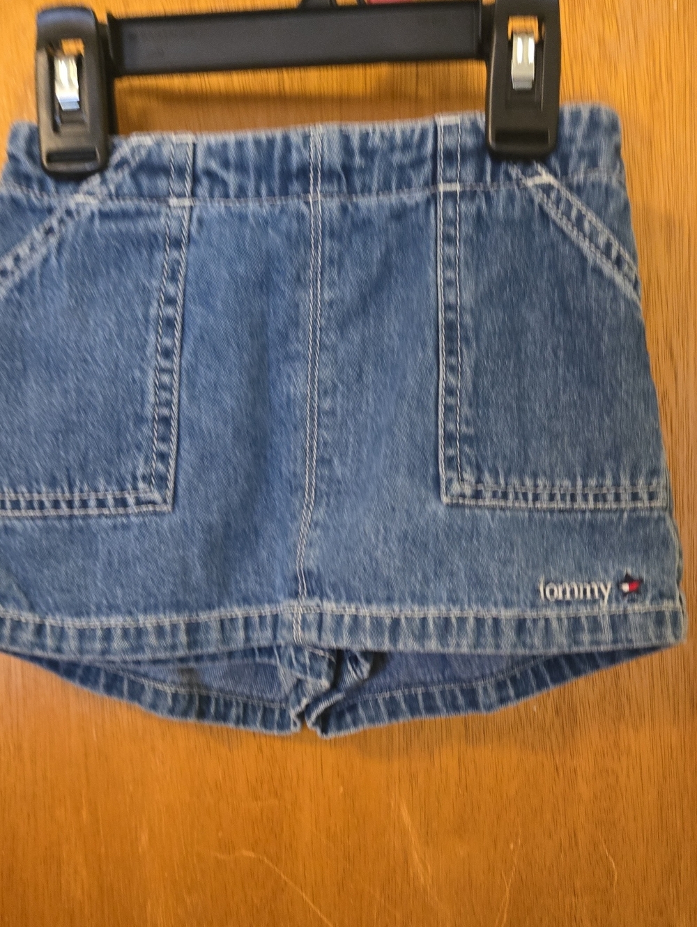 Tommy Hilfiger Blue Denim High-Rise Jean Skort